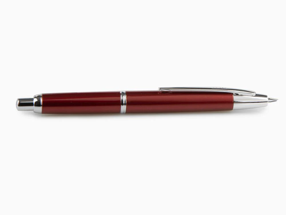 Pilot Capless Decimo Fountain Pen, Lacquer, Chrome, Red, FK-1500D-RH-RED - Image 4