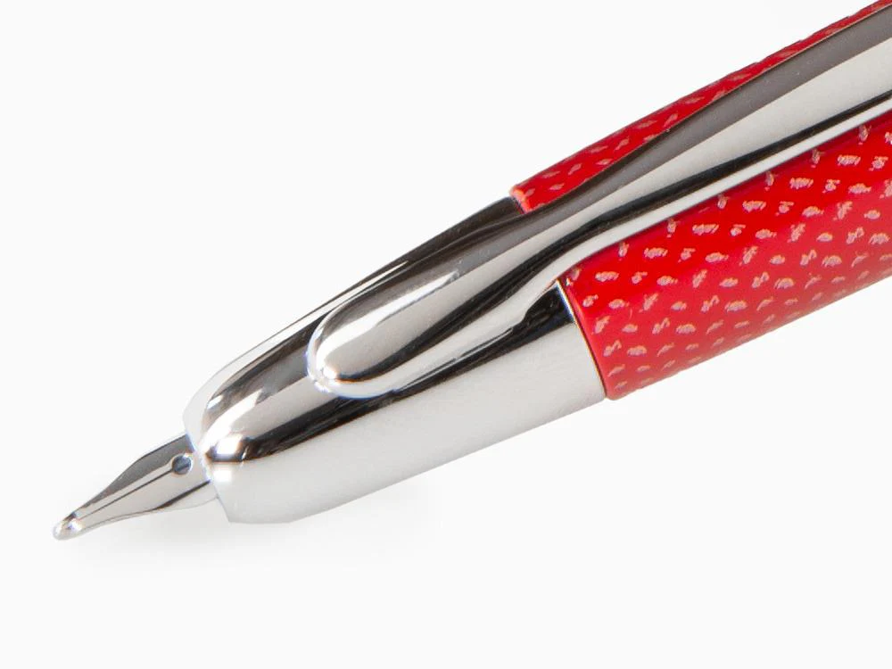 Pilot Capless Fountain Pen, Carbon fibre, Rhodium trim, Red - Image 5