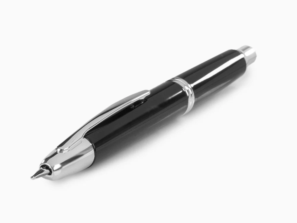 Pilot Capless Fountain Pen, Lacquer, Rhodium Trim, Black - Image 5