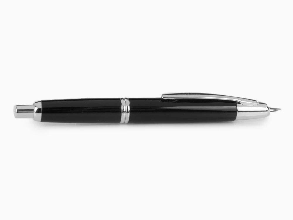 Pilot Capless Fountain Pen, Lacquer, Rhodium Trim, Black - Image 7