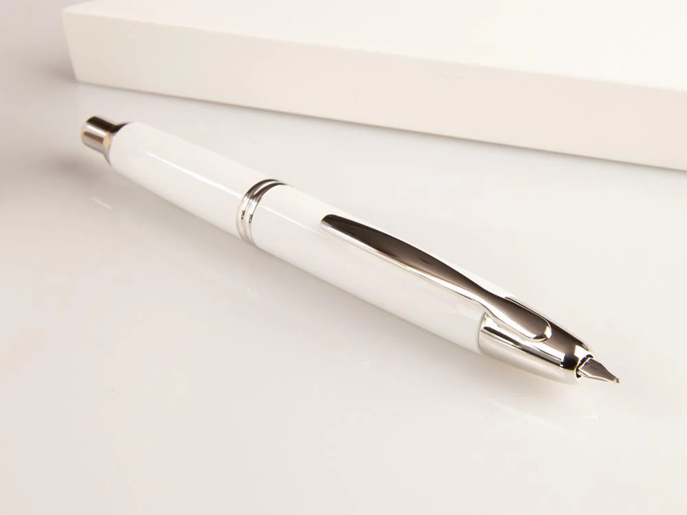 Pilot Capless Retractable Fountain Pen White, Chrome - Image 5