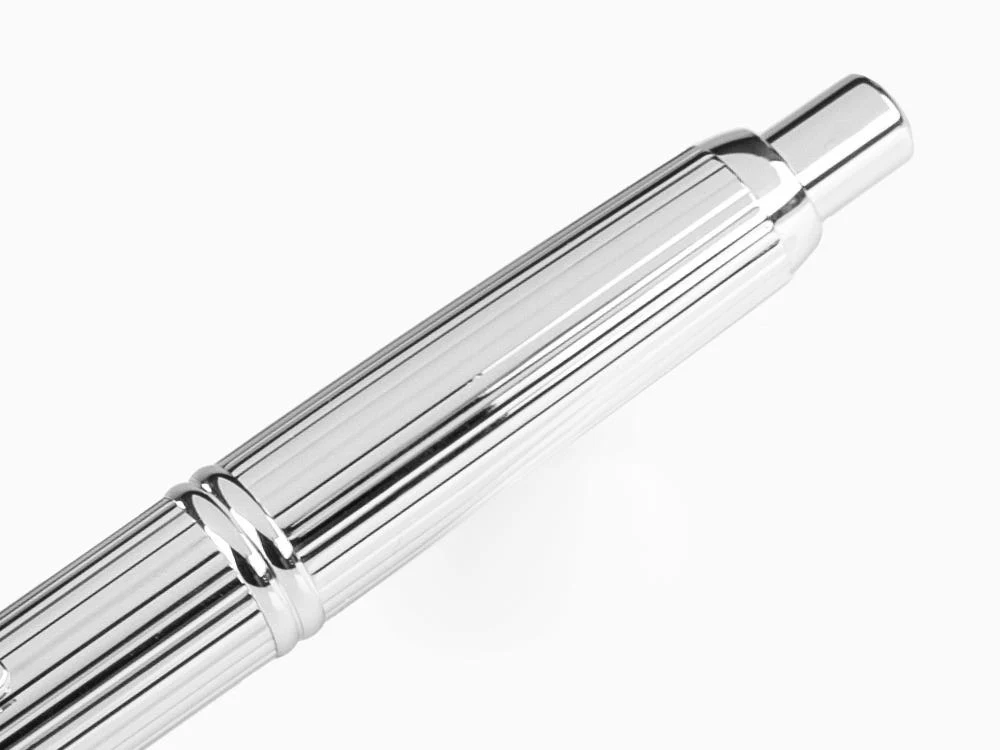 Pilot Capless Stripes Fountain Pen, Metal, Rhodium trim, Silver - Image 8