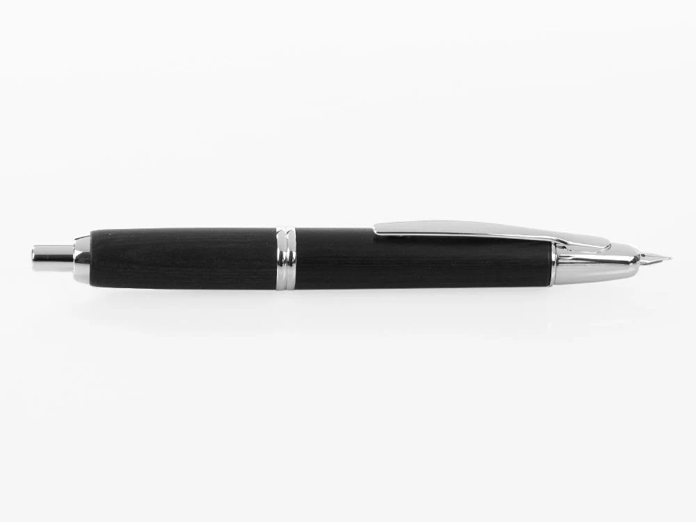 Pilot Capless Wooden Fountain Pen, Birch wood, Black, FC-2500RR-B - Image 4