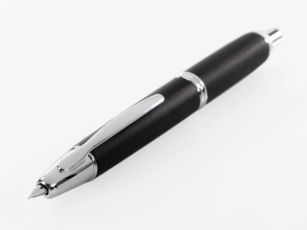 Pilot Capless Wooden Fountain Pen, Birch wood, Black, FC-2500RR-B - Image 7