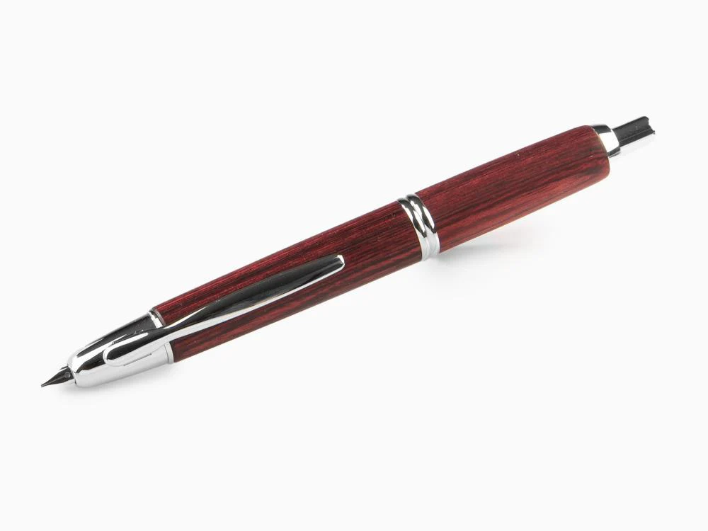 Pilot Capless Wooden Fountain Pen, Birch wood, Red, FC-2500RR-R - Image 2