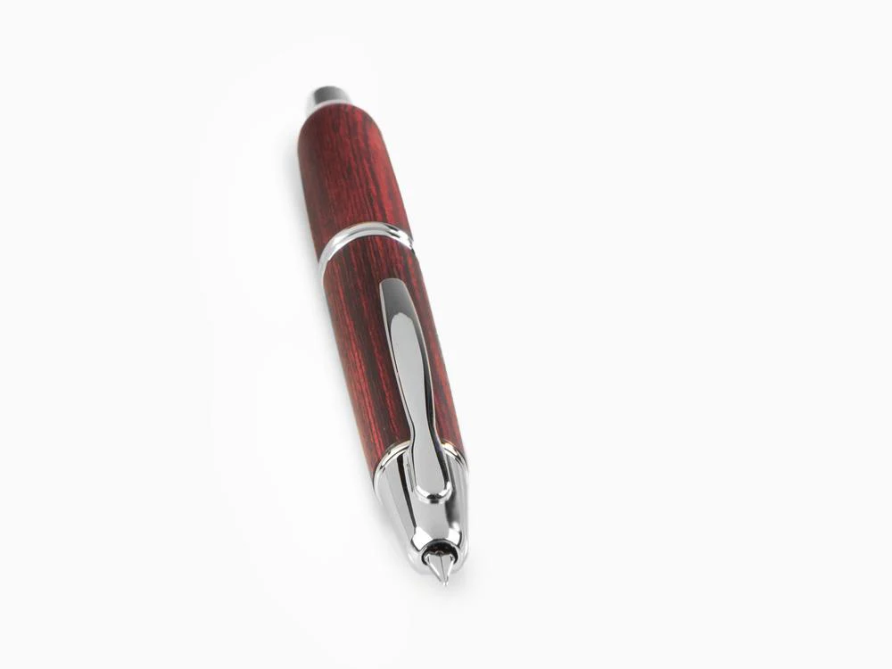 Pilot Capless Wooden Fountain Pen, Birch wood, Red, FC-2500RR-R - Image 5