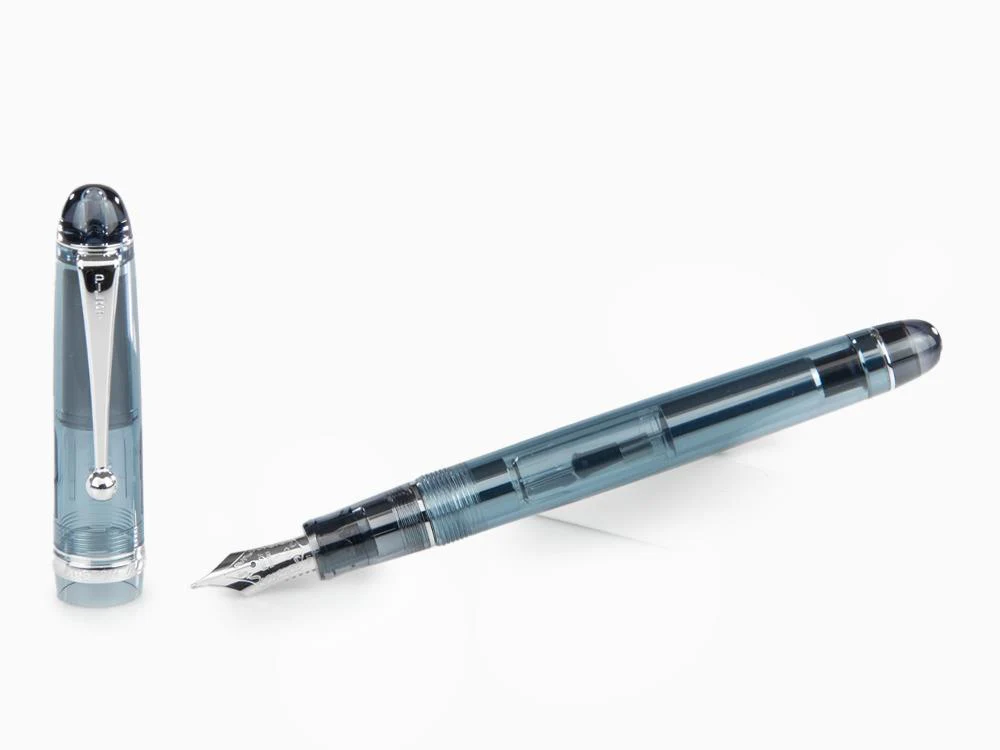Pilot Custom 74 Midnight Blue Fountain Pen, Rhodium trim, FKKN12SR-TBB - Image 2