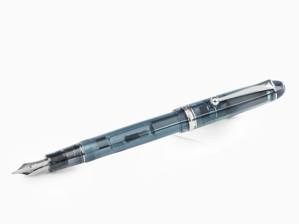 Pilot Custom 74 Midnight Blue Fountain Pen, Rhodium trim, FKKN12SR-TBB - Image 4