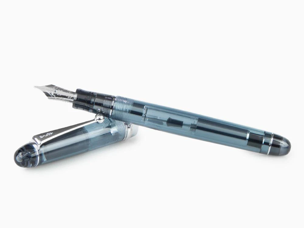 Pilot Custom 74 Midnight Blue Fountain Pen, Rhodium trim, FKKN12SR-TBB - Image 8