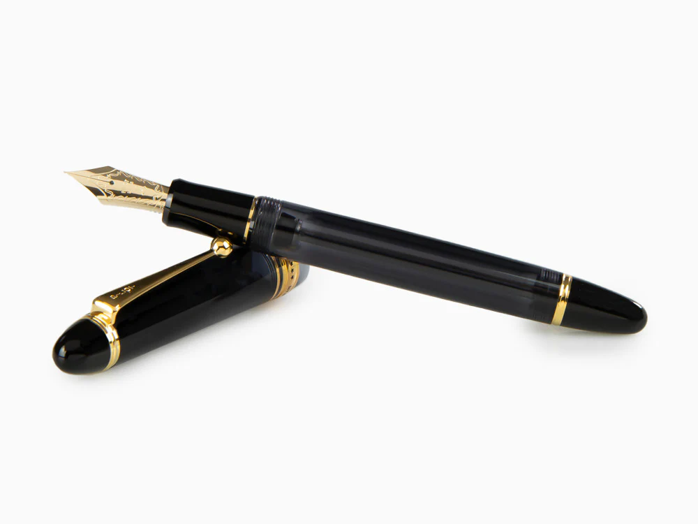 Pilot Custom 823 Fountain Pen, Acrylic Resin, Gold trim, Black, NC823N - Image 8