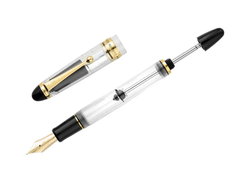 Pilot Custom 823 Fountain Pen, Gold trim, Transparent, 60564 - Image 3