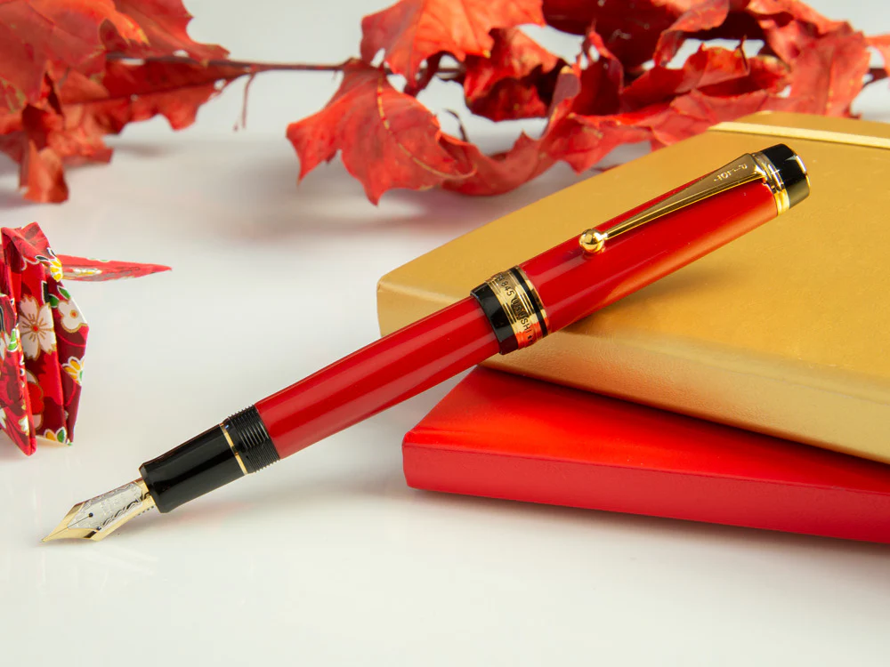 Pilot Custom 845 Red Fountain Pen, Ebonite and Urushi lacquer, FKV-5MR-R - Image 3