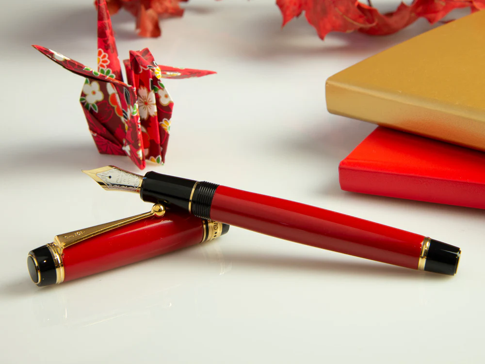 Pilot Custom 845 Red Fountain Pen, Ebonite and Urushi lacquer, FKV-5MR-R - Image 4