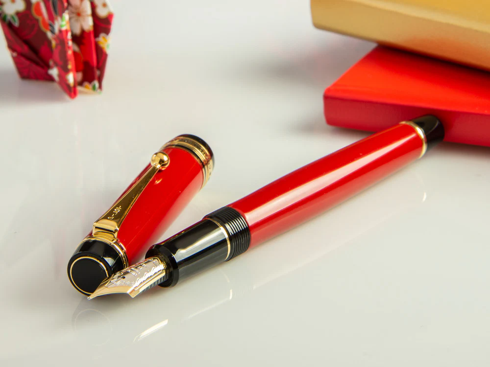 Pilot Custom 845 Red Fountain Pen, Ebonite and Urushi lacquer, FKV-5MR-R - Image 6