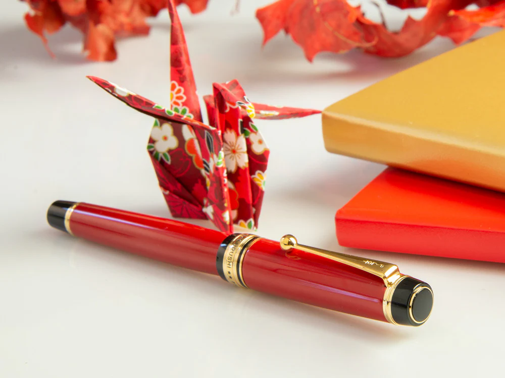 Pilot Custom 845 Red Fountain Pen, Ebonite and Urushi lacquer, FKV-5MR-R - Image 8