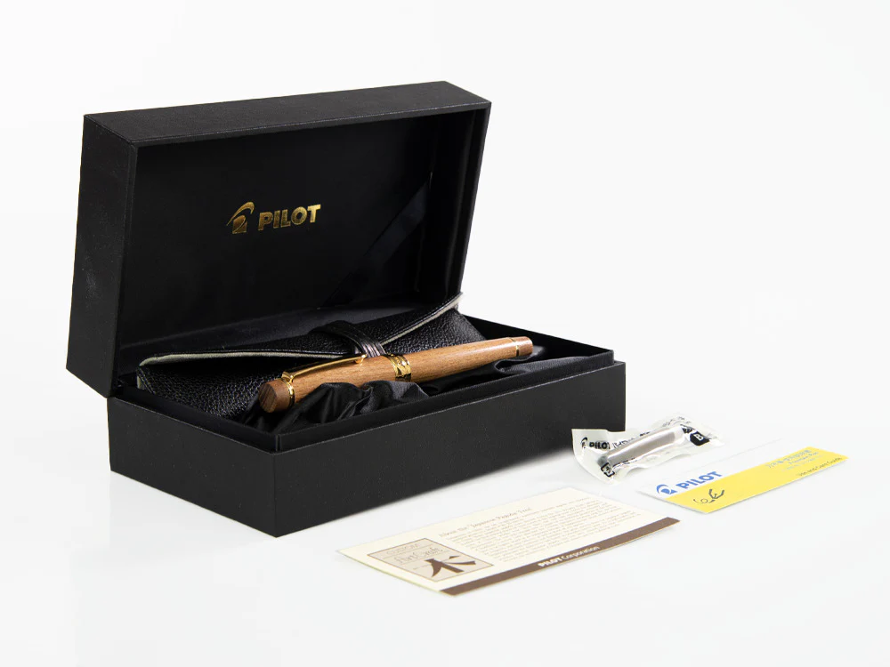 Pilot Custom Enju Fountain Pen, Wood, Gold plated, Brown, FKV-5MK-ME - Image 10