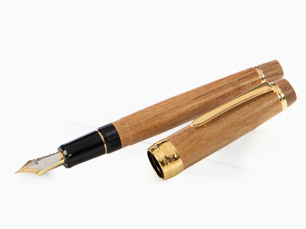 Pilot Custom Enju Fountain Pen, Wood, Gold plated, Brown, FKV-5MK-ME - Image 4