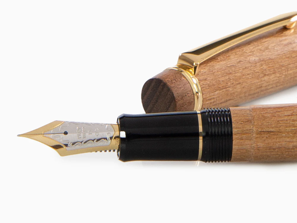Pilot Custom Enju Fountain Pen, Wood, Gold plated, Brown, FKV-5MK-ME - Image 5