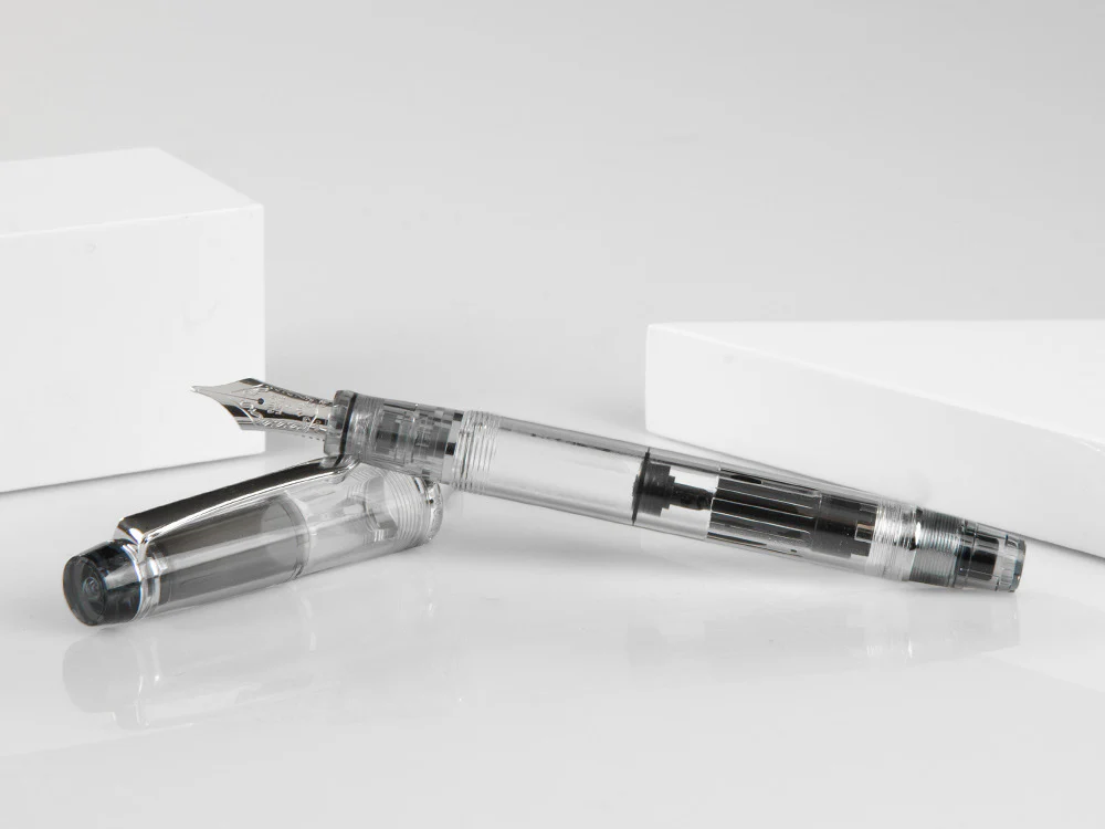 Pilot Custom Heritage 92 Fountain Pen, Resin, Chrome, Transparent - Image 4