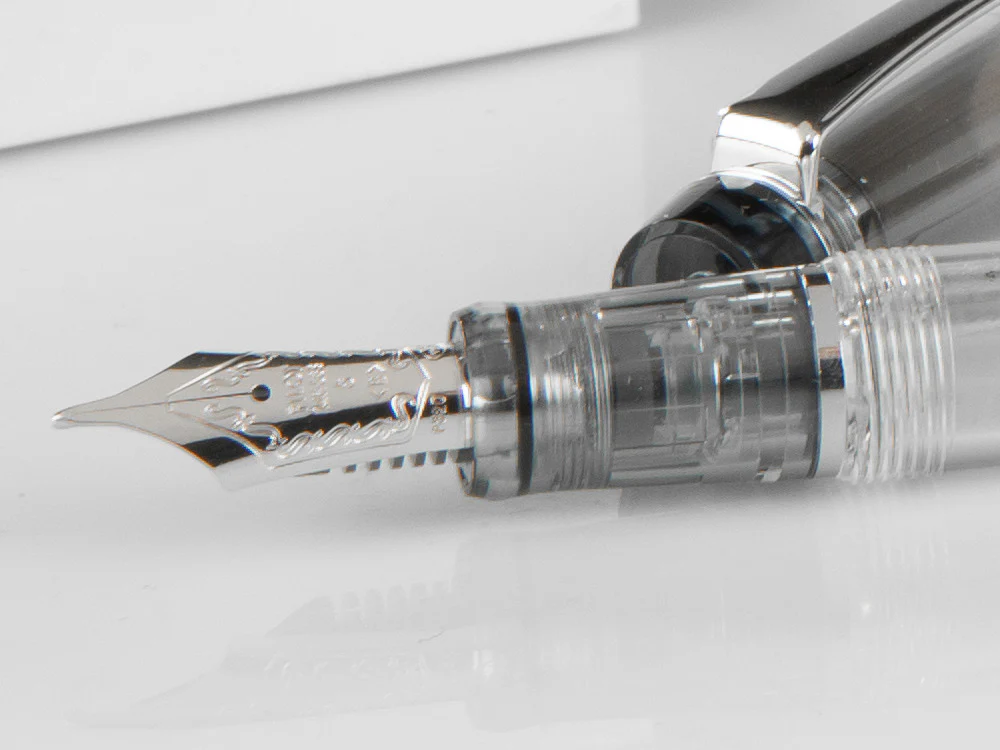 Pilot Custom Heritage 92 Fountain Pen, Resin, Chrome, Transparent - Image 5