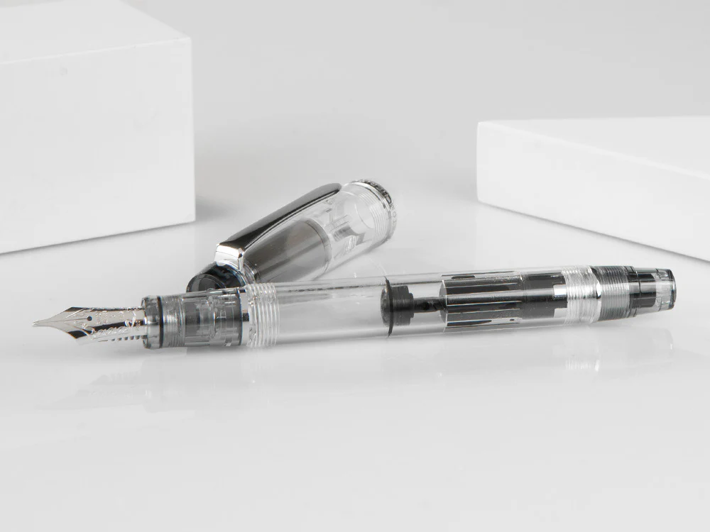 Pilot Custom Heritage 92 Fountain Pen, Resin, Chrome, Transparent - Image 6