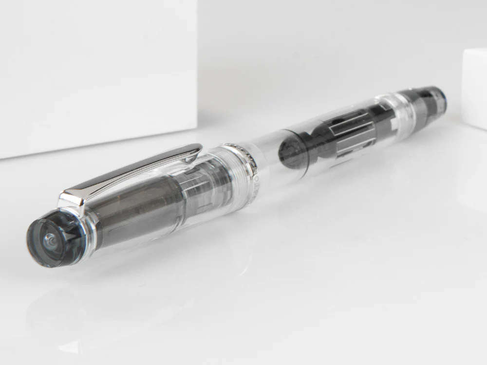 Pilot Custom Heritage 92 Fountain Pen, Resin, Chrome, Transparent - Image 8