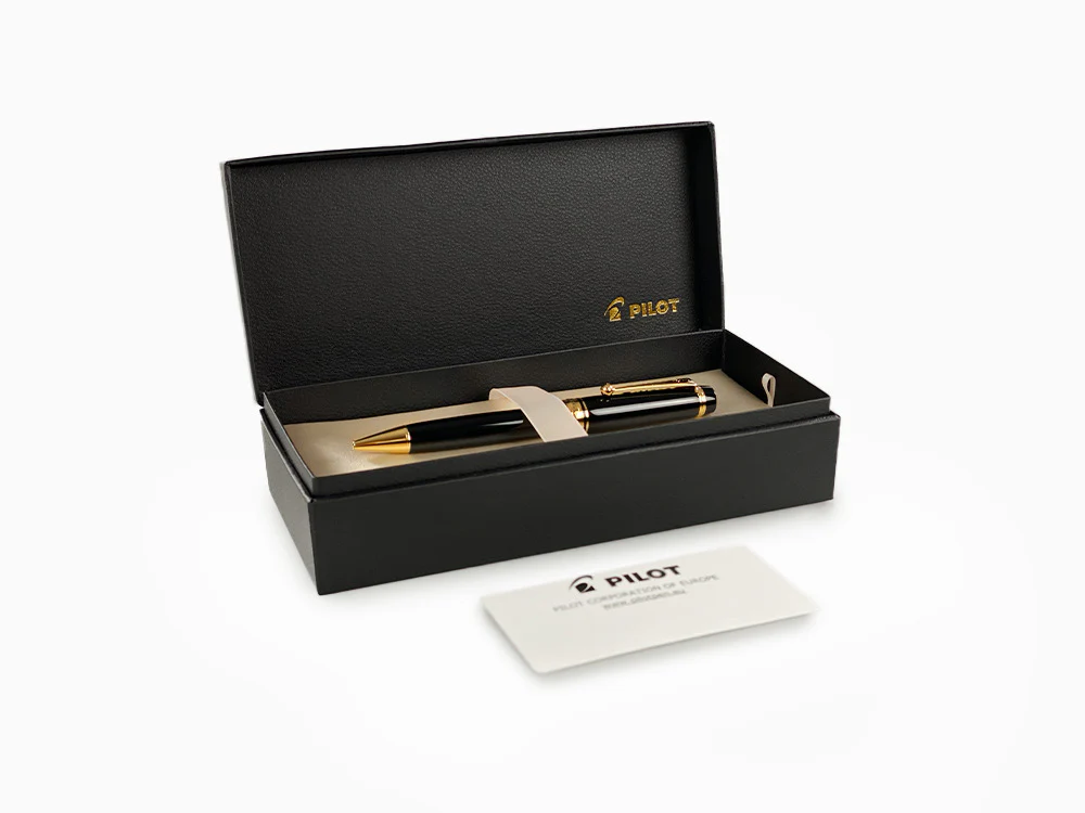 Pilot Custom Urushi Ballpoint pen, Ebonite, Gold plated, Black, BKV-45R-B - Image 9