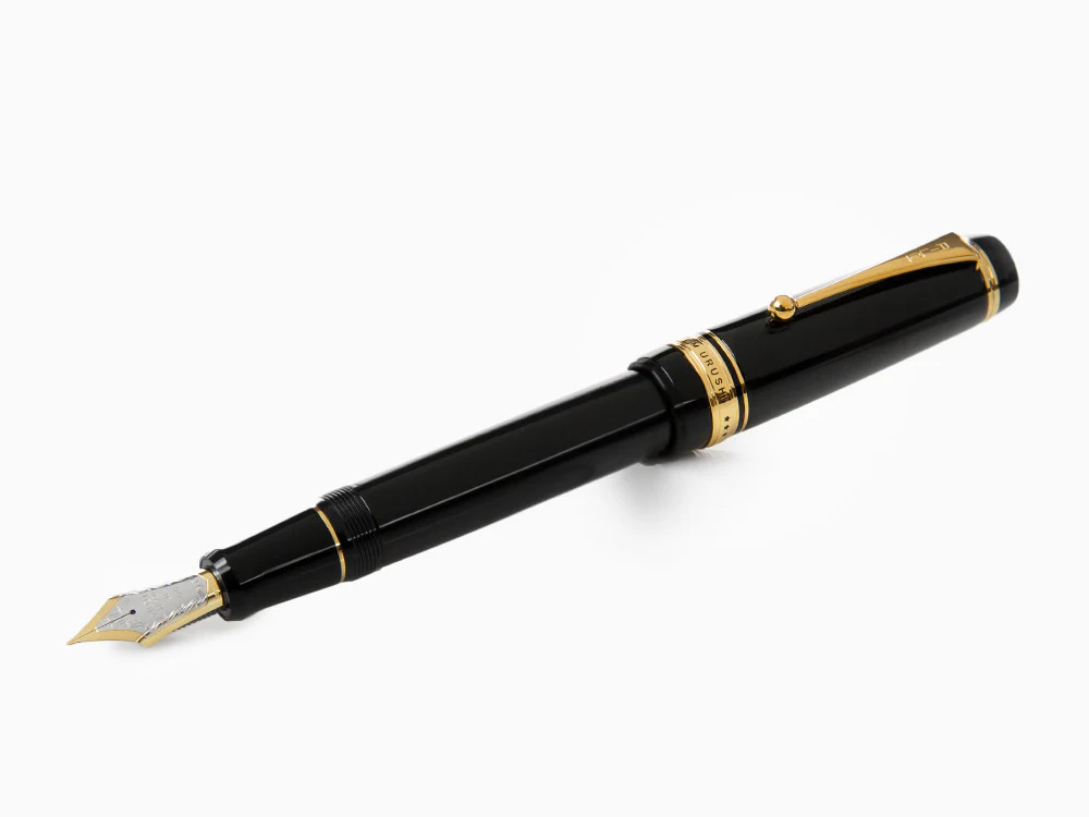 Pilot Custom Urushi Fountain Pen, Ebonite, Gold trim, Black, NPUN - Image 4