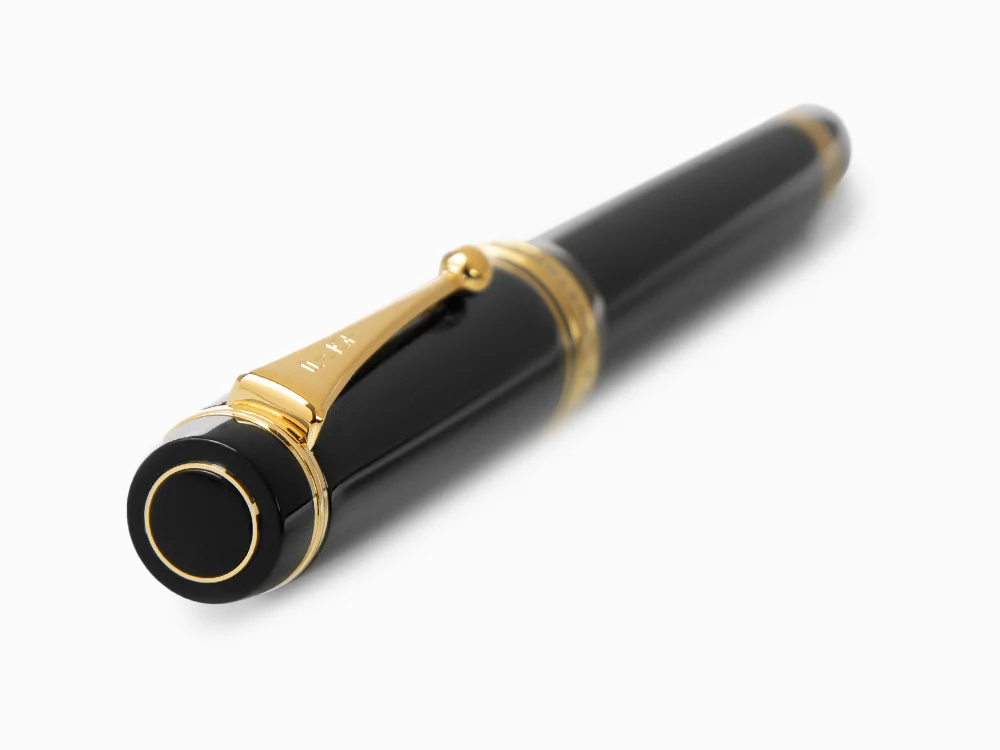 Pilot Custom Urushi Fountain Pen, Ebonite, Gold trim, Black, NPUN - Image 6
