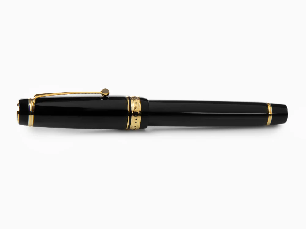 Pilot Custom Urushi Fountain Pen, Ebonite, Gold trim, Black, NPUN - Image 9