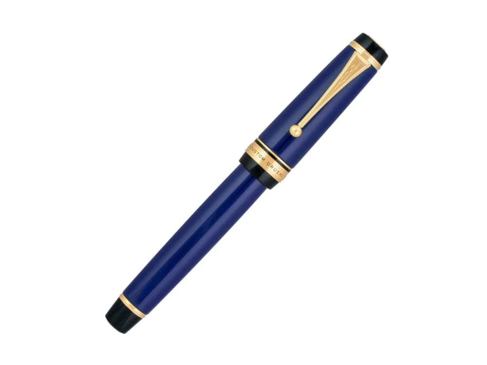 Pilot Custom Urushi Prussian Blue Fountain Pen, Gold trim,NPUA - Image 3