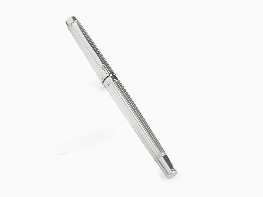 Pilot Grance Stripe Fountain Pen, Rhodium trim, Silver, FGNZ-35SS-GS - Image 3