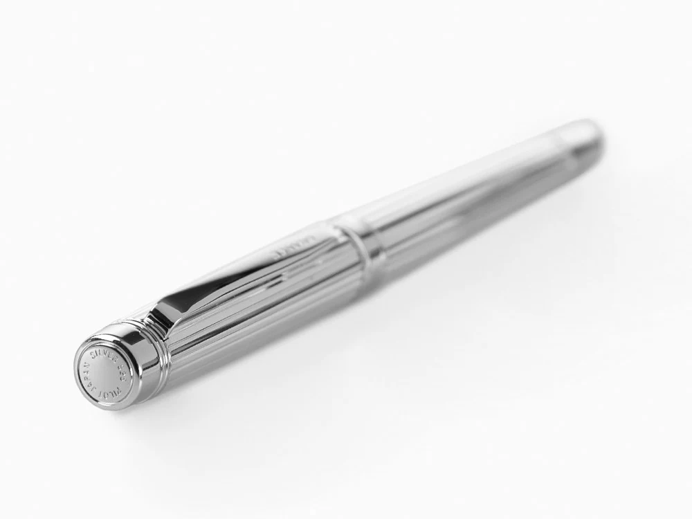 Pilot Grance Stripe Fountain Pen, Rhodium trim, Silver, FGNZ-35SS-GS - Image 6