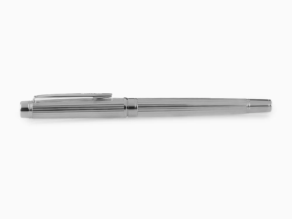 Pilot Grance Stripe Fountain Pen, Rhodium trim, Silver, FGNZ-35SS-GS - Image 9