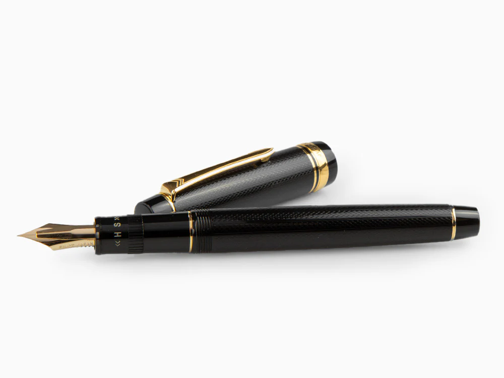 Pilot Justus 95 Fountain Pen, Resin, Gold plated, Black, FJ-3MR-NB-NT - Image 7