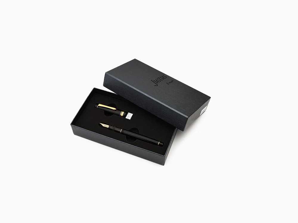 Pilot Justus 95 Fountain Pen, Resin, Gold plated, Black, FJ-3MR-NB-NT - Image 9