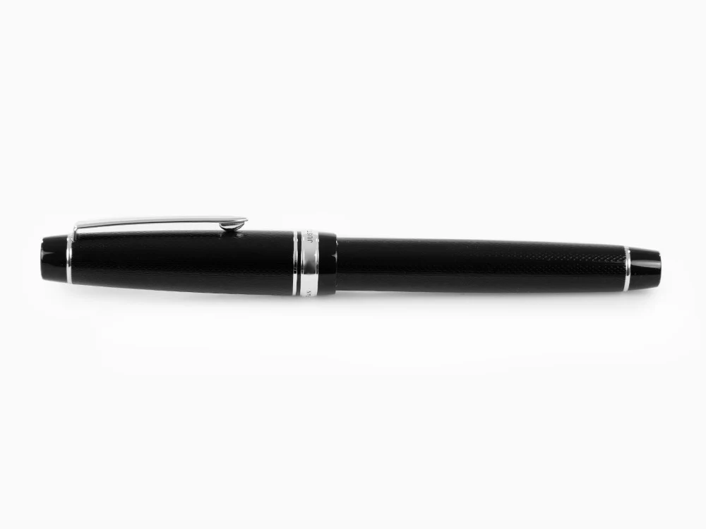 Pilot Justus 95 Fountain Pen, Resin, Rhodium trim, Black, FJ-3MRR-NB-NT - Image 8