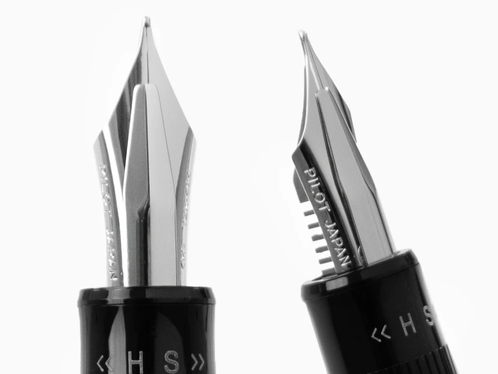 Pilot Justus 95 Fountain Pen, Resin, Rhodium trim, Black, FJ-3MRR-NB-NT - Image 9