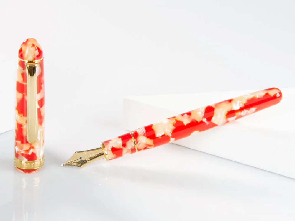 Platinum Celluloid Fountain Pen  #24 Koi Gold Trims - PTB-30000S-24 - Image 2