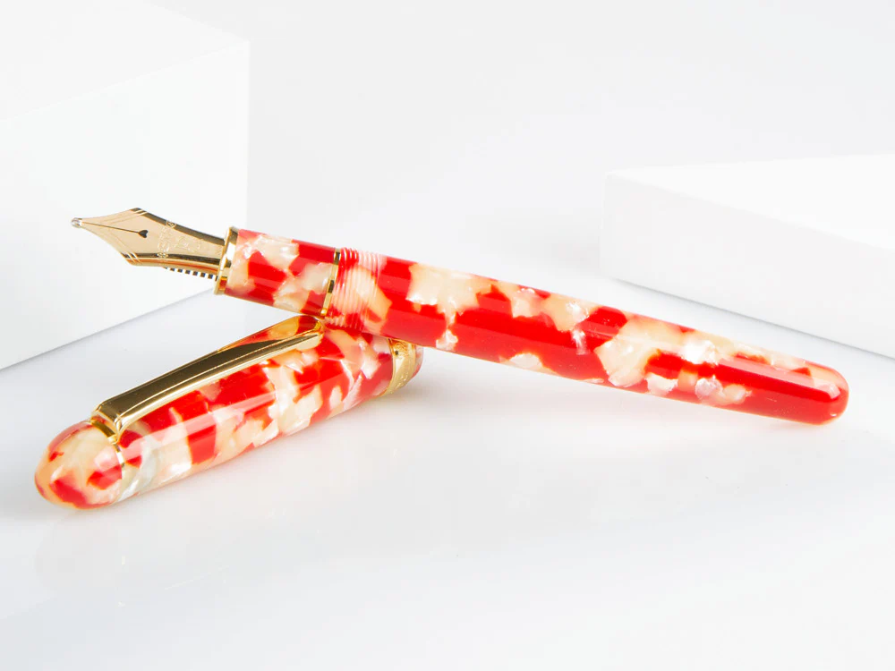 Platinum Celluloid Fountain Pen  #24 Koi Gold Trims - PTB-30000S-24 - Image 4