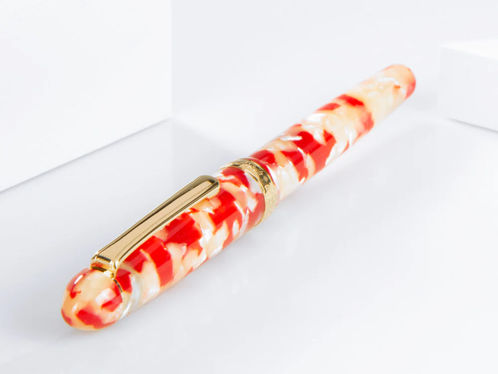 Platinum Celluloid Fountain Pen  #24 Koi Gold Trims - PTB-30000S-24 - Image 8