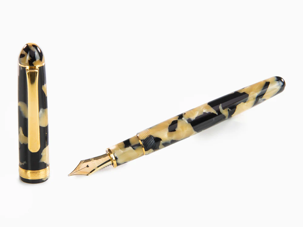 Platinum Celluloid Fountain Pen  Calicó Gold Trims - PTB-30000S-67 - Image 2