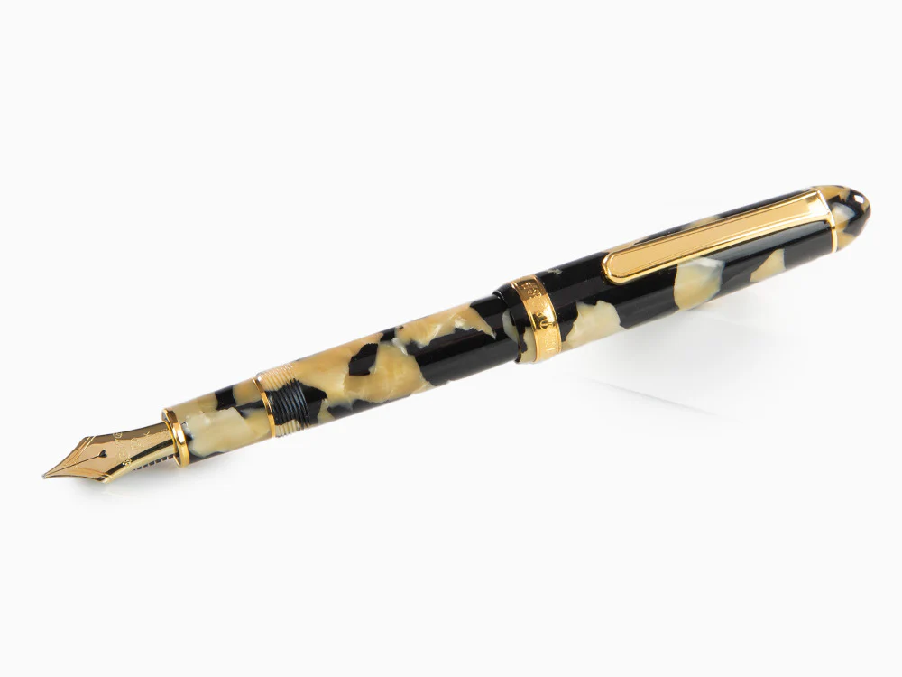 Platinum Celluloid Fountain Pen  Calicó Gold Trims - PTB-30000S-67 - Image 4
