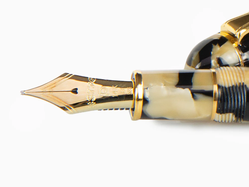 Platinum Celluloid Fountain Pen  Calicó Gold Trims - PTB-30000S-67 - Image 5