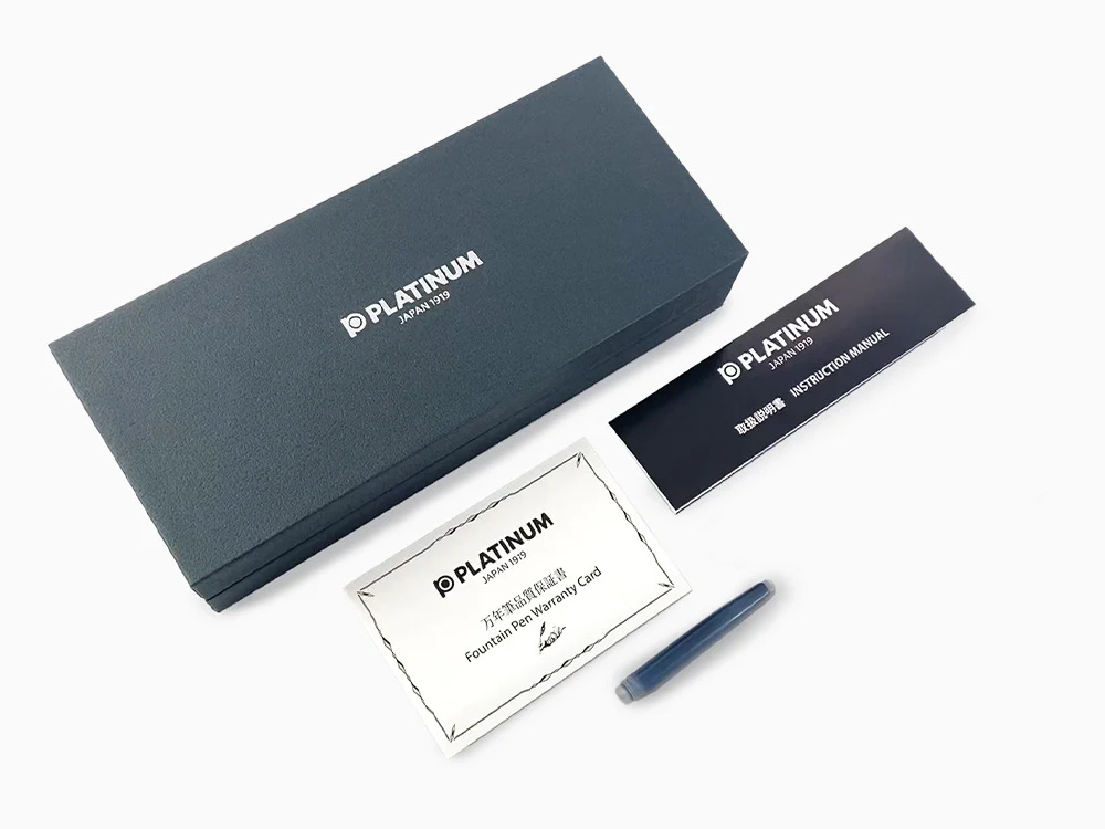 Platinum Celluloid Fountain Pen Midnight Ocean, Rhodium trim - Image 10