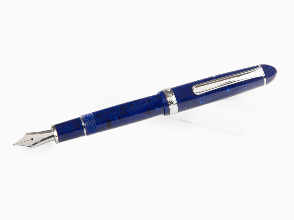 Platinum Celluloid Fountain Pen Midnight Ocean, Rhodium trim - Image 4