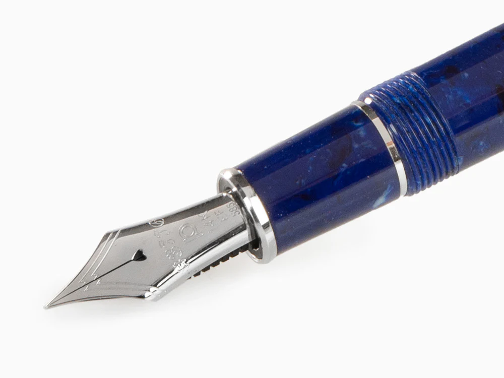 Platinum Celluloid Fountain Pen Midnight Ocean, Rhodium trim - Image 5