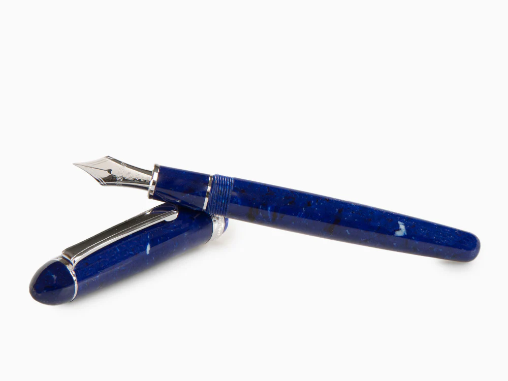 Platinum Celluloid Fountain Pen Midnight Ocean, Rhodium trim - Image 8