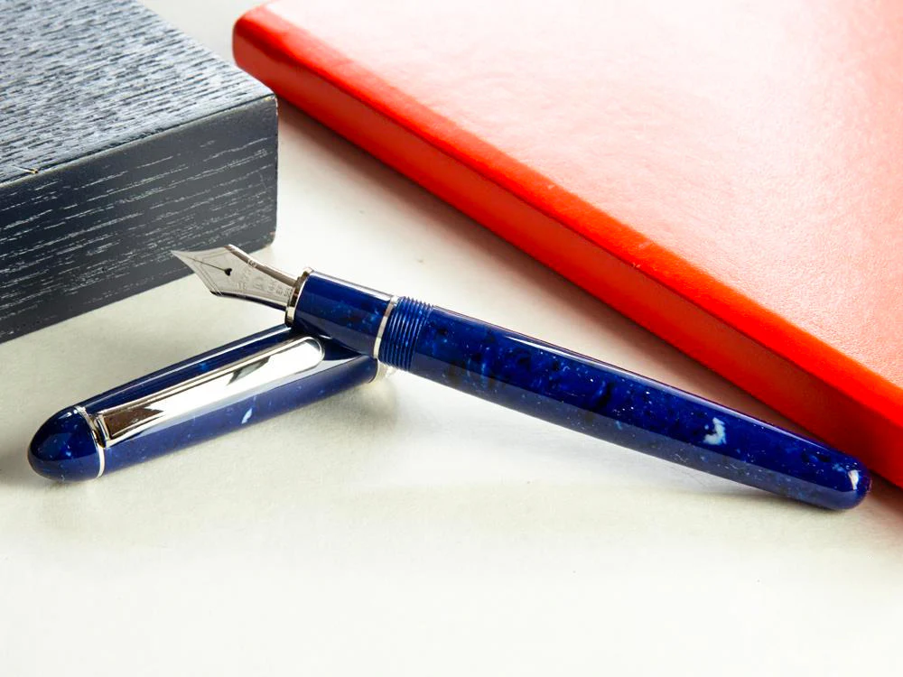 Platinum Celluloid Fountain Pen Midnight Ocean, Rhodium trim - Image 9