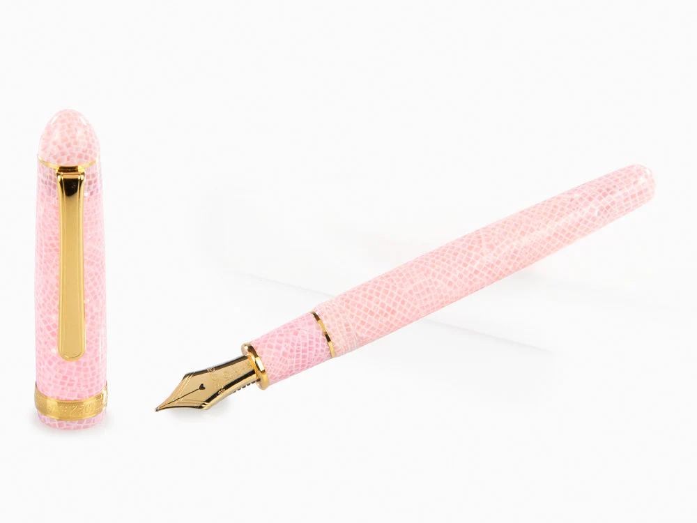 Platinum Celluloid Fountain Pen Sakura, Gold trim, PTB-30000S-40 - Image 2